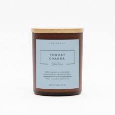 Laritelle Throat Chakra Candle – Clear Voice – 6 oz
